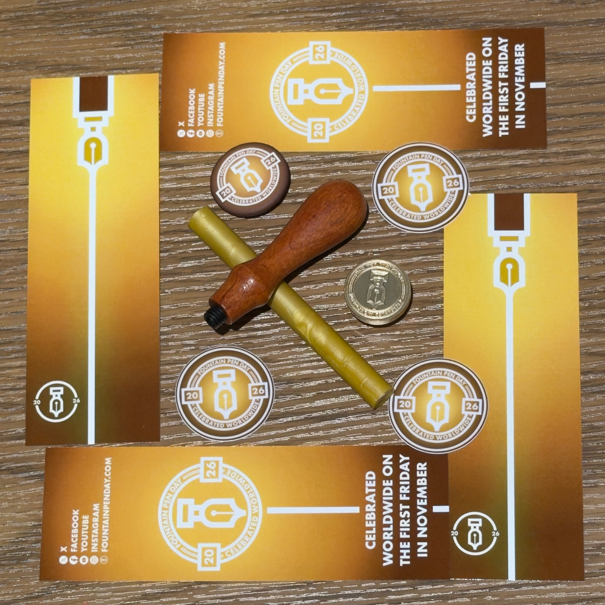 Fountain Pen Day Wax Seal Set w/ 2026 swag