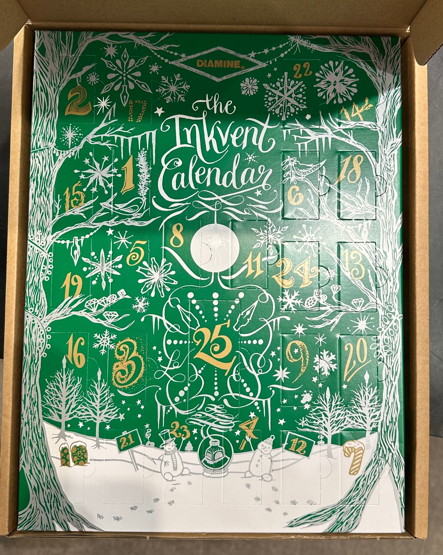 Diamine Inkvent Calendar 2022: Green Edition