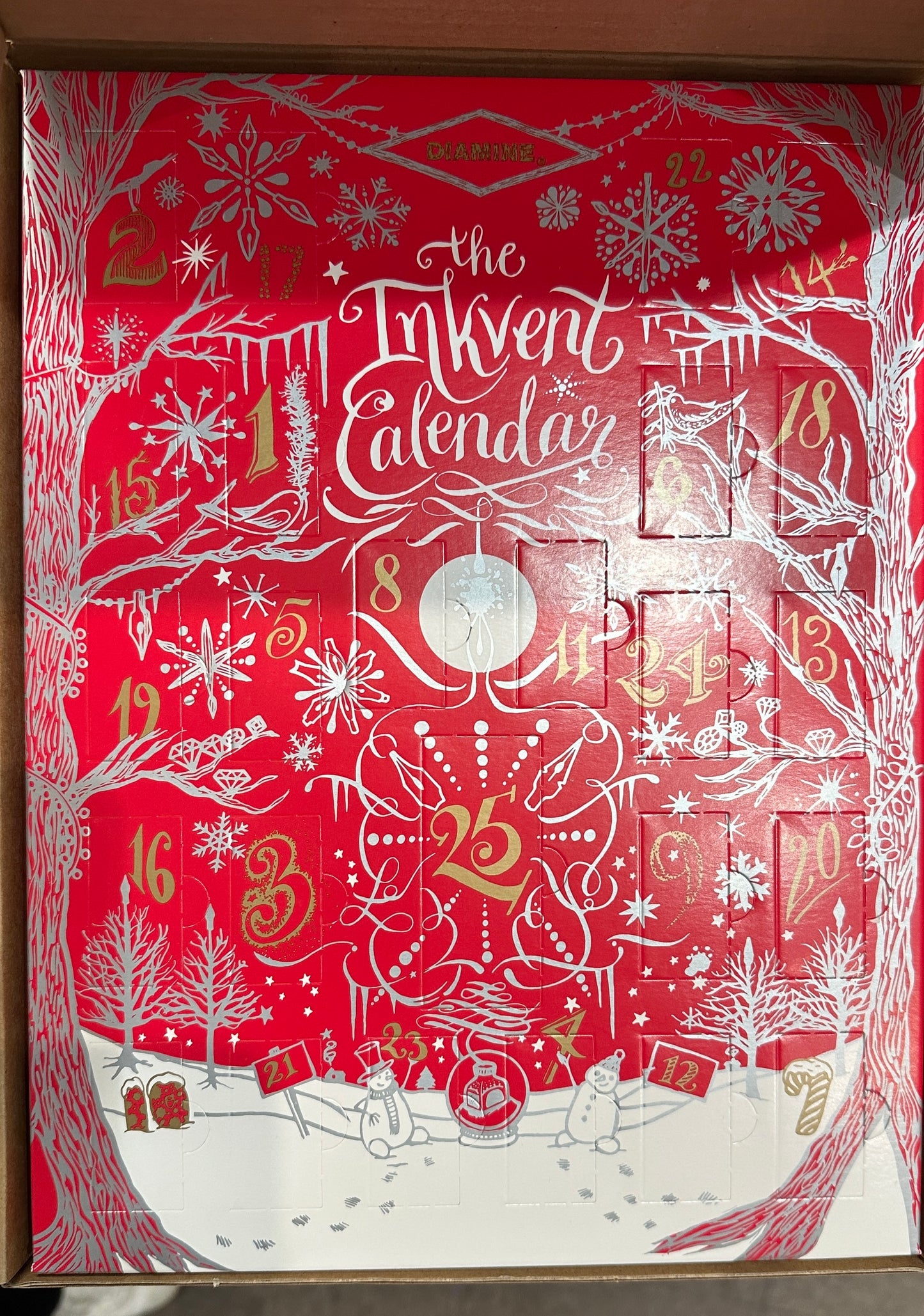 Diamine Inkvent Calendar 2021: Red Edition