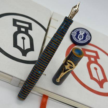 Magna Carta Mag 500 Blue Horizon Fountain Pen Eyedropper Filled